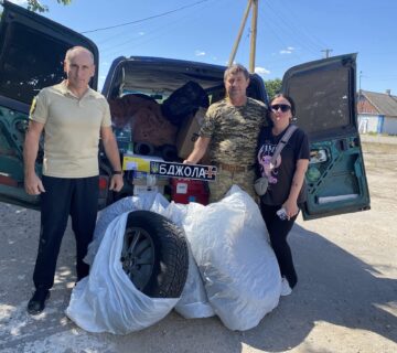 Волонтери нашого фонду доставили необхідну допомогу бійцям ТРО на передову