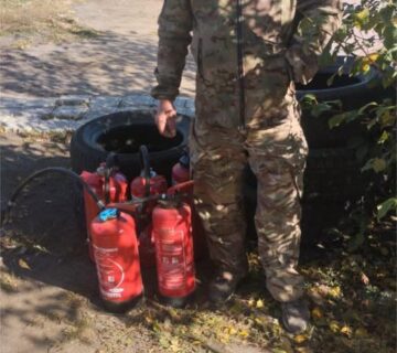 Підтримка ЗСУ: передали засоби пожежогасіння для підрозділу «Едельвейс»