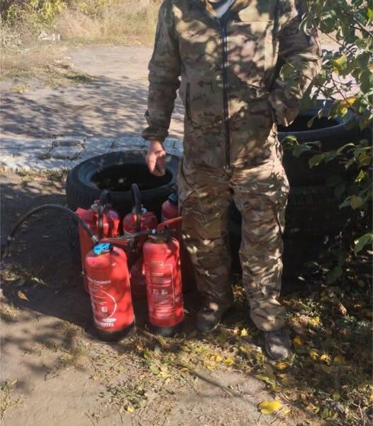 Підтримка ЗСУ: передали засоби пожежогасіння для підрозділу «Едельвейс»